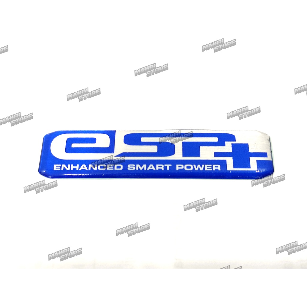 Emblem Logo Sticker Stiker Cover Filter ESP + Plus Biru ORIGINAL Honda