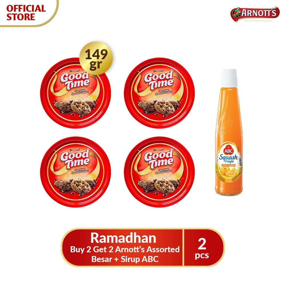 

PROMO RAMADHAN - BUY 2 GET 2 ARNOTTS ASSORTED KECIL + SIRUP ABC TERMURAH