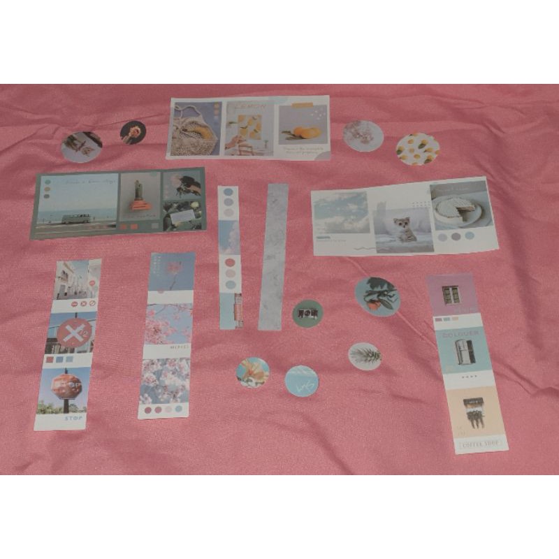 

Journaling Kit: 18pcs washi stickers package