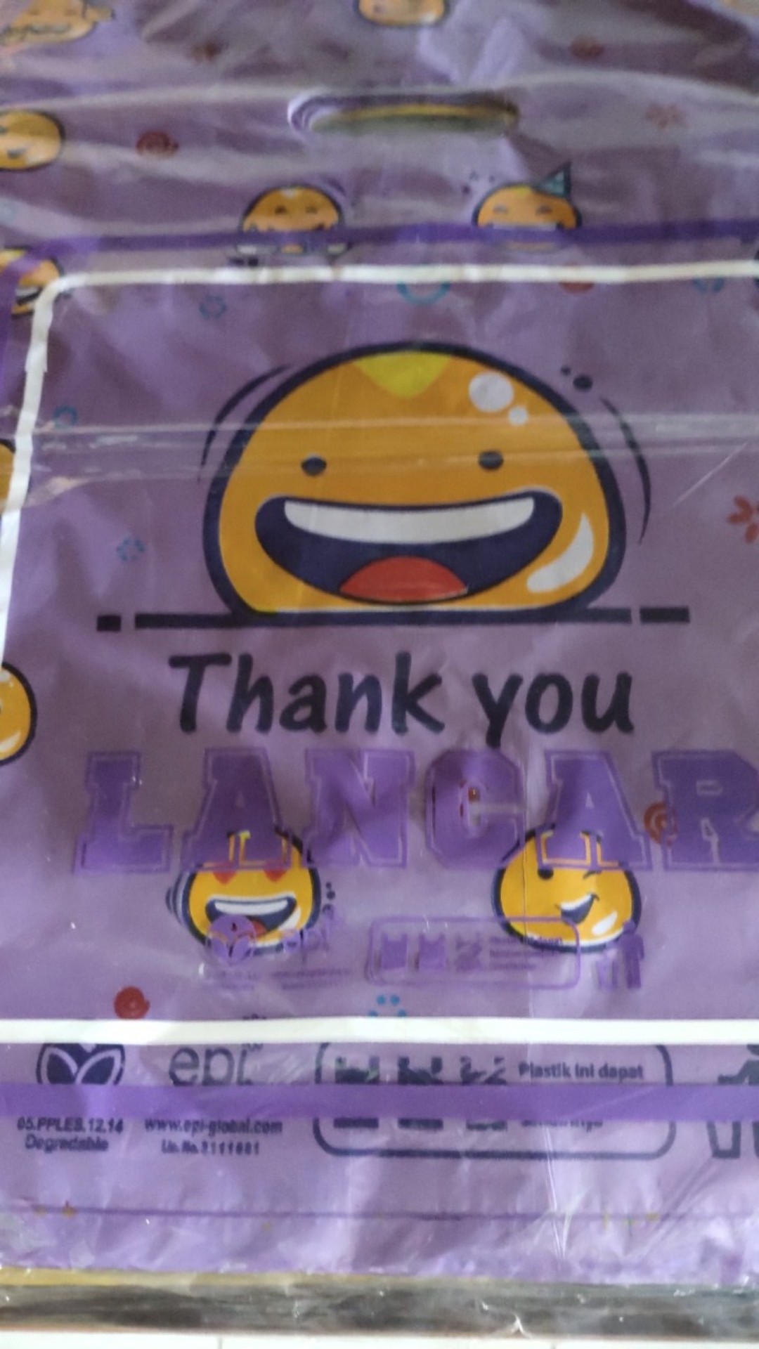 4 Pak (4 X 1 Pack) Kantong Hd Oval Smile (pegangan Tengah) Uk 30