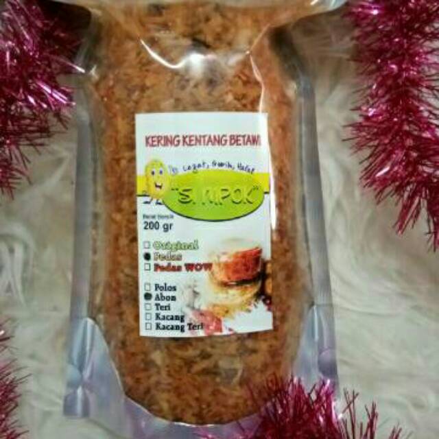 

Kering Kentang Betawi Si Mpok. Varian Rasa Pedas Abon