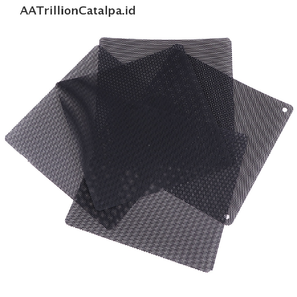 Aatrillioncatalpa 5pcs Jaring Filter Debu Kipas Pendingin Komputer PC Bahan PVC Ukuran 14cm