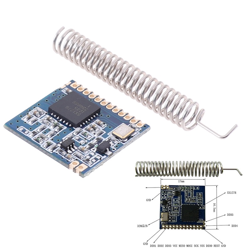 1 Set LoRa SX1278 SX1276 Modul Mental Wireless Jarak Jauh