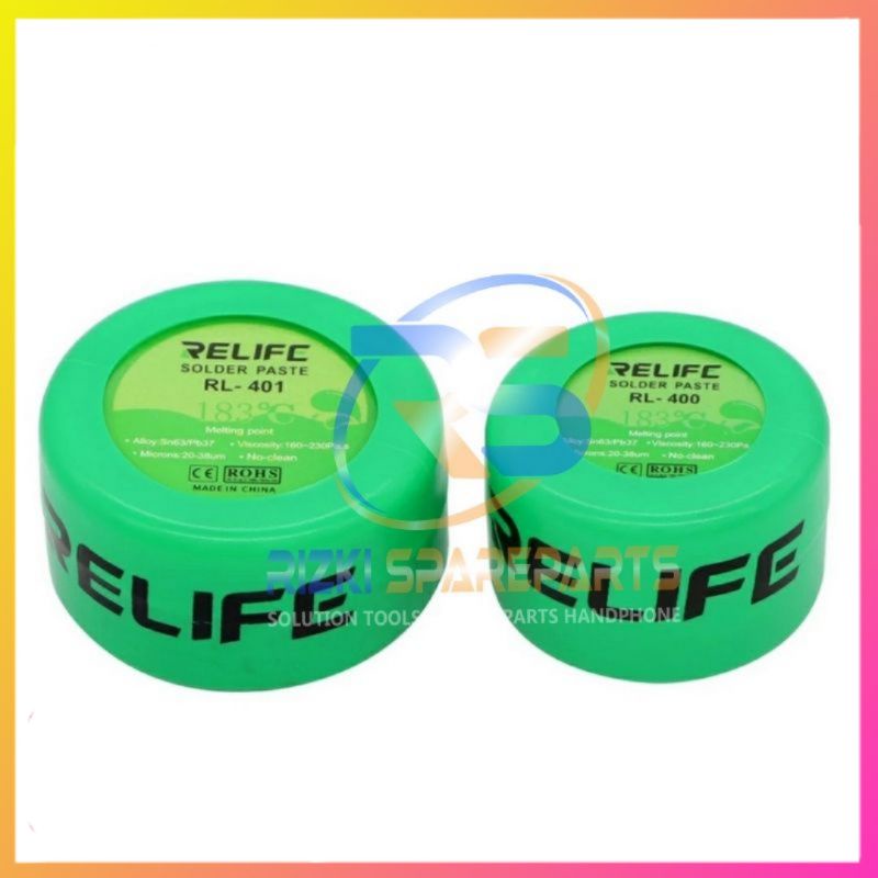 TIMAH CAIR - TIMAH SOLDER - SOLDER PASTA RELIFE RL-400 RL-401 RL-402
