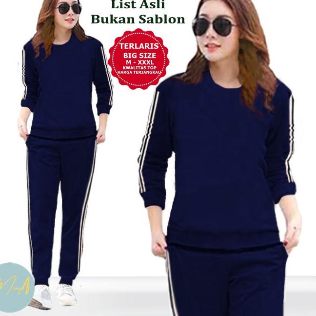 Pusat Produsen SETELAN OLAHRAGA WANITA / BAJU SENAM WANITA / BAJU TRENING CELANA PANJANG / BAJU OLAHRAGA 50017