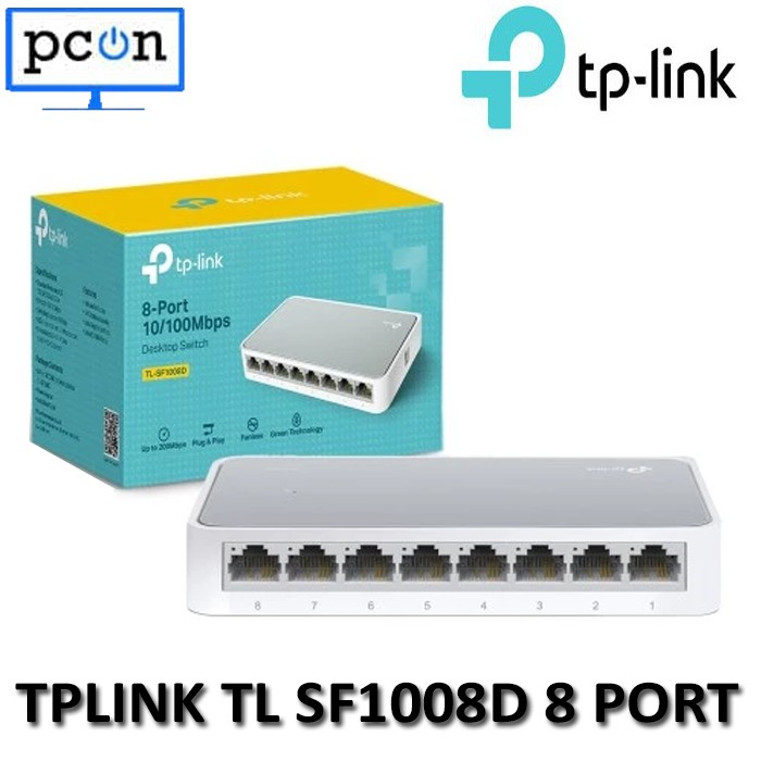 TPLINK TL SF1008D 8 Port 10  TP-LINK Switch Hub 8Port