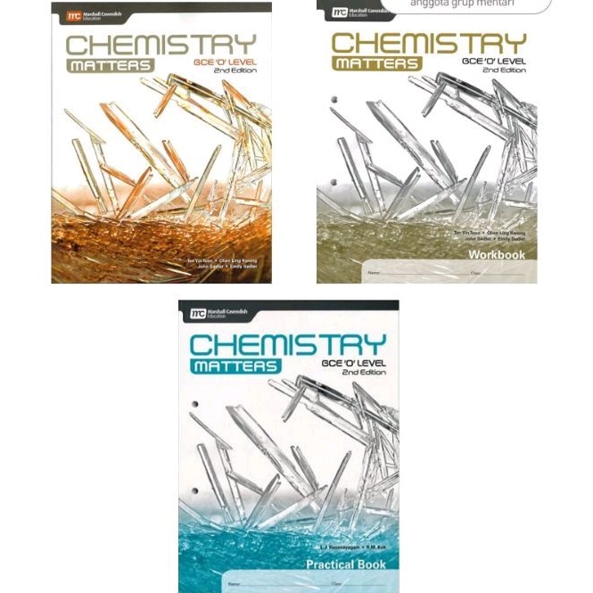 Chemistry Matters GCE O Level 2nd Edition Textbook / Workbook / Practical Book