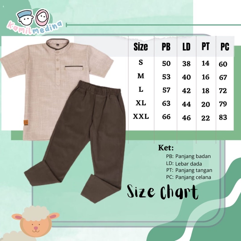 Setelan Kurta Anak Set Koko Haidar by Kamil medina