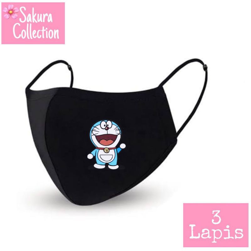 Masker Kain 3 Lapis - Doraemon