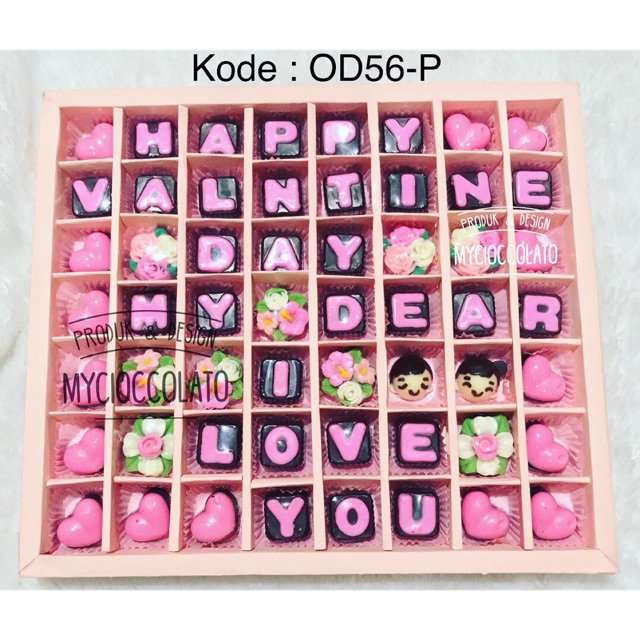 

Kado valentine spesial coklat romantis coklat valentine custom request tulisan