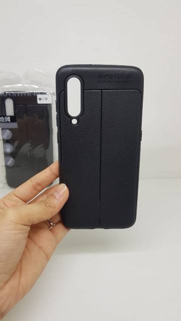 Auto Focus Xiaomi Mi 9 6.39 inchi Leather Soft Case Xiaomi 9 Auto Fokus Xiaomi Mi9 Motif Kulit Jeruk