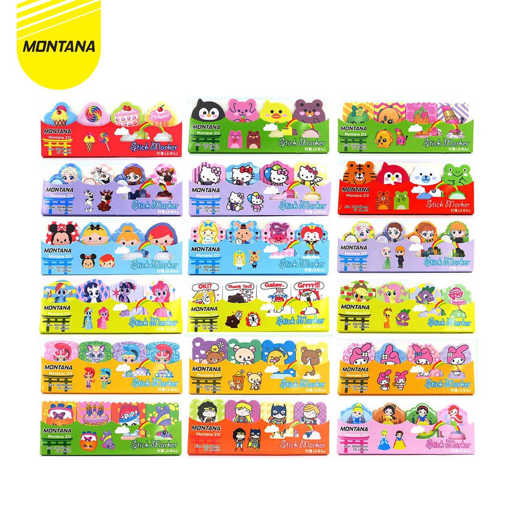 MONTANA Memo Stick / Sticky Note / Memo Tempel Montana 212-1