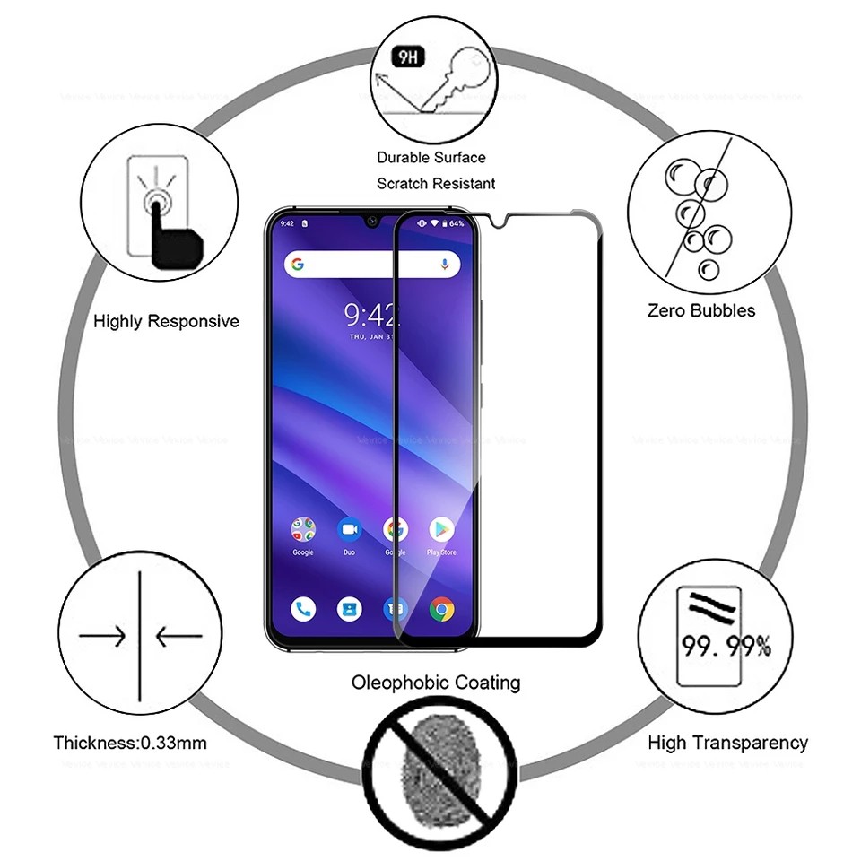 PROMO Tempered Glass Realme 5 Pro, Realme 5, Realme 5i, Realme 5s Full Cover Black Anti Gores Kaca