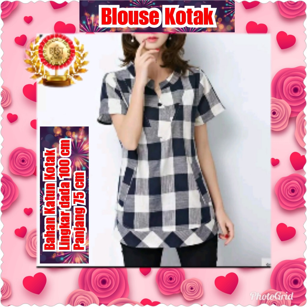 BLOUSE KOTAK / TERBARU /TERLARIS / TERPOPULER / TERMURAH