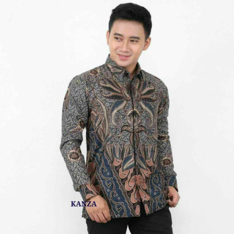 NEW ARRIVAL DISTRO BATIK PRIA BORDIR SOGAN HRB026 BATIKAF NOTOARTO BATIK IPNU-IPPNU HEM PRIA MODERN