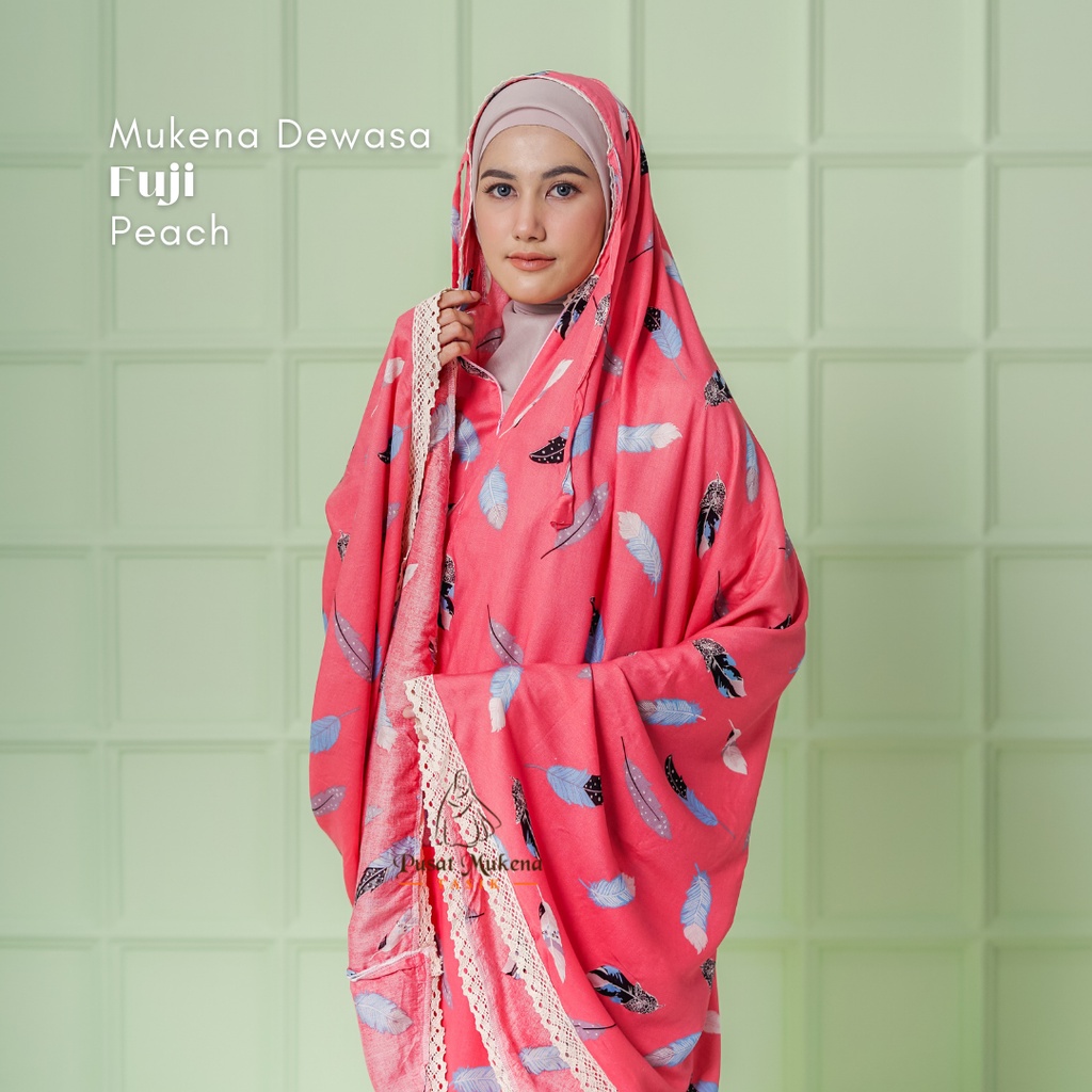 Pusat Beli Mukena Tasik - Mukena Dewasa 2in1 Katun Rayon Bali Travelling Fuji