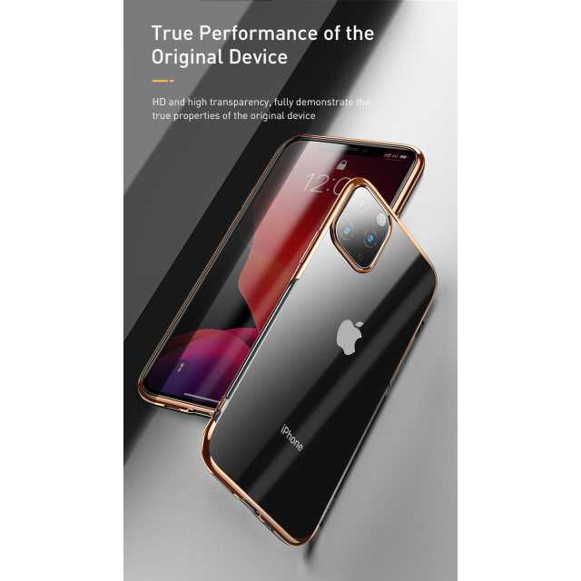 Case IPhone 11 Case Luxury Clear Transparent Plating Chrome
