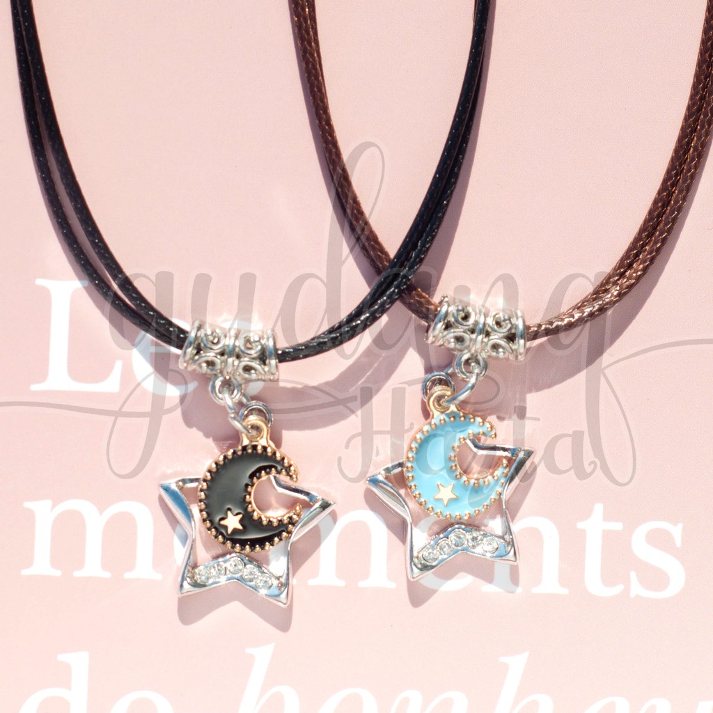 Kalung BFF Star and Moon Kalung Couple SET ISI 2 GG 204312