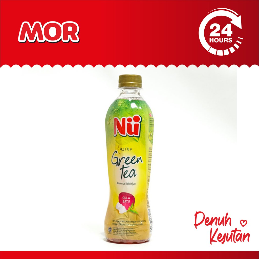 

NU GREEN TEA Royal Jasmine Teh Hijau Melati Gula Batu Btl 450 ml