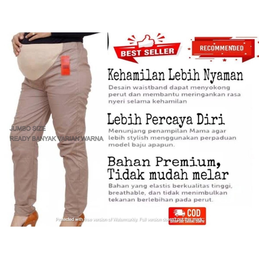 CELANA HAMIL SIZE JUMBO - MOTHERNITY PANTS BIG SIZE fit to XXXXL