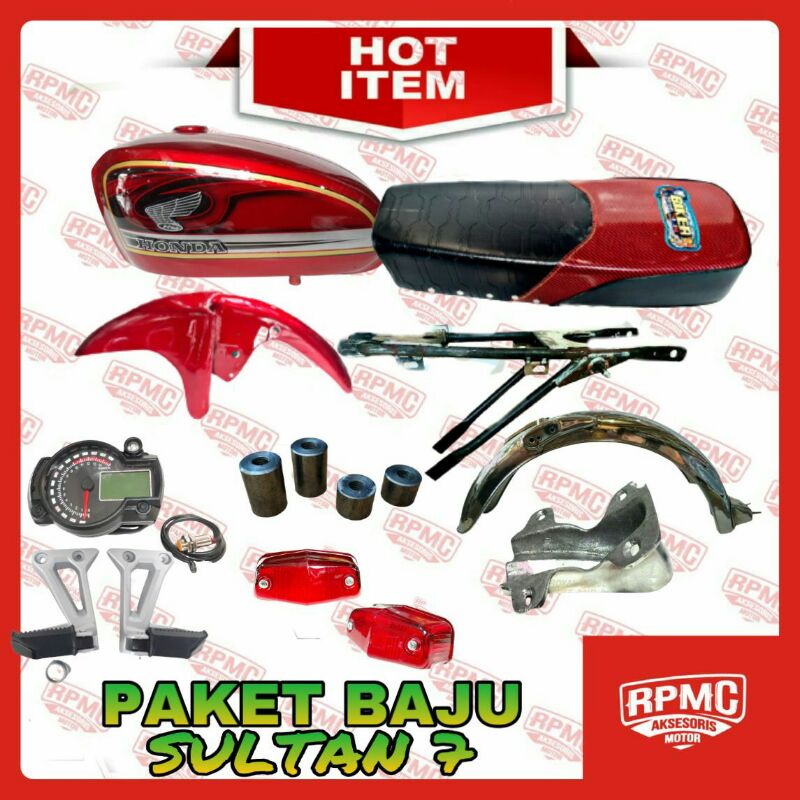 BODY SET CB GLATIK PAKET BAJU SET SAMBUNGAN RANGKA SULTAN