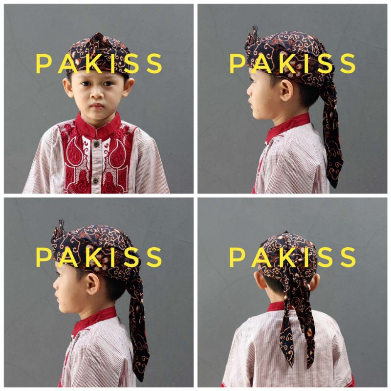 Blangkon Anak Motif Batik Cirebonan - Blangkon Anak Motif Batik 13