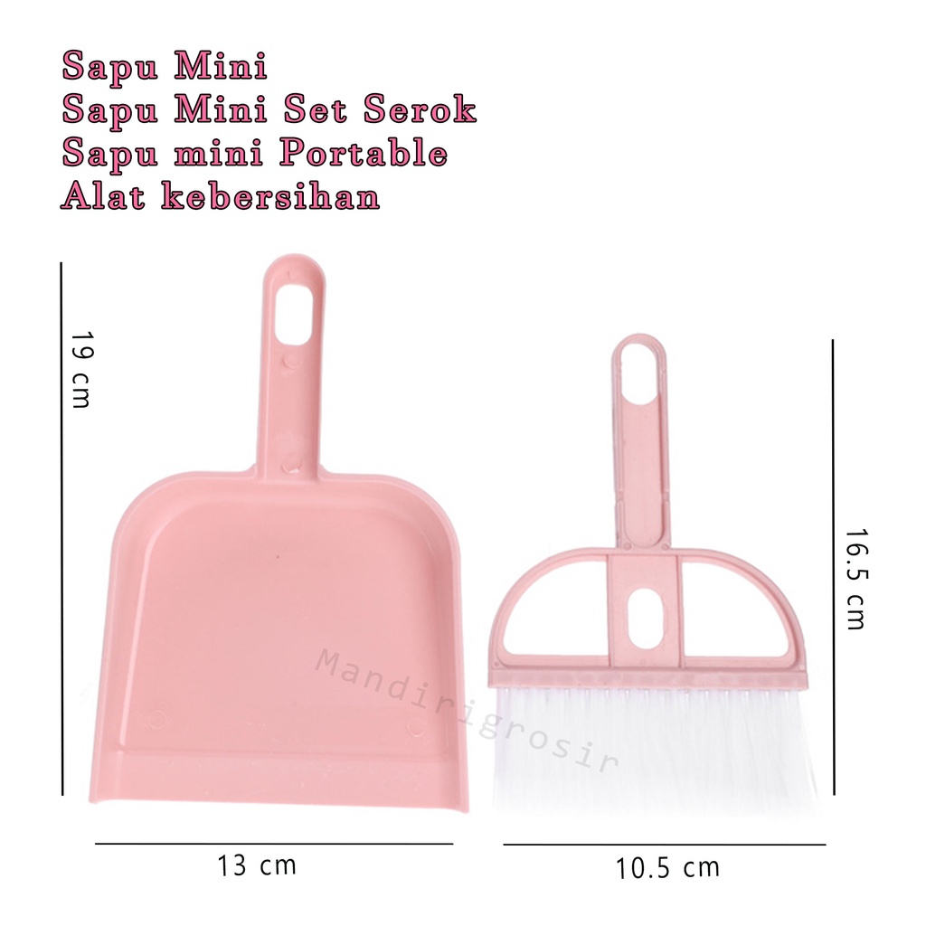 Set Sapu Mini Serok * Sapu mini Prtable * Pembersih Debu * Pembersih Kandang