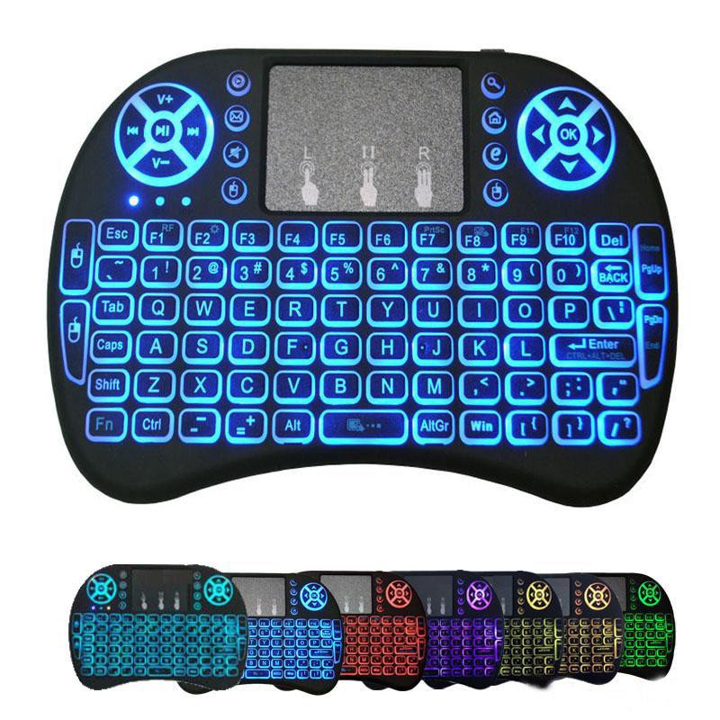 Keyboard mouse wireless mini backlit with touchpad for smart tv - cctv - Hp - pc - ps3 - android tv