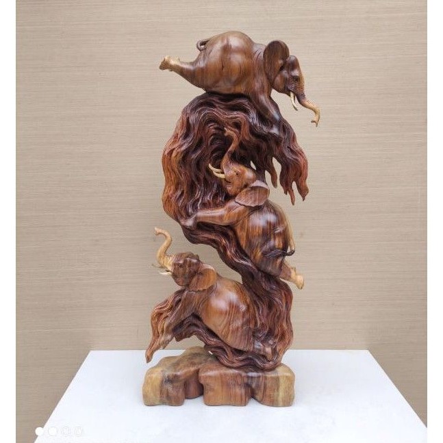 PATUNG GAJAH UNIK PATUNG GAJAH BERMAIN PATUNG GAJAH KAYU