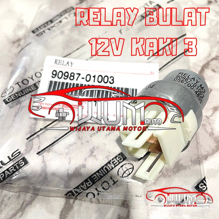 RELAY BULAT 12V KAKI 3 UNIVERSAL KIJANG HIACE STARLET HDJ 90987-01003