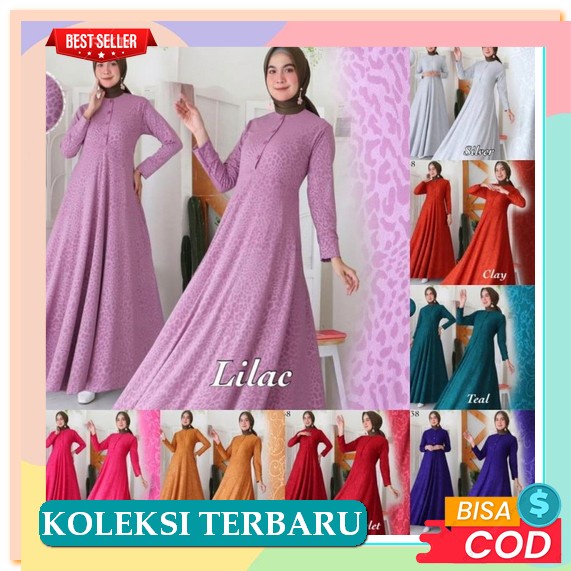Baju Gamis Wanita Big Size Premium Model Sekarang Import Adem Toyobo F9O7 Original Lembut Branded Ce