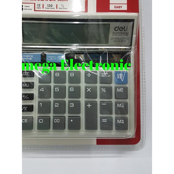 

➭ Deli 39231 Calculator Check & Correct Desktop Kalkulator bukan CT-512 - Hitam ♢