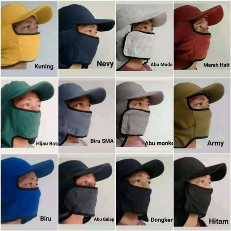 Topi masker jepang/ Topi mancing, Topi Masker Sidoarjo