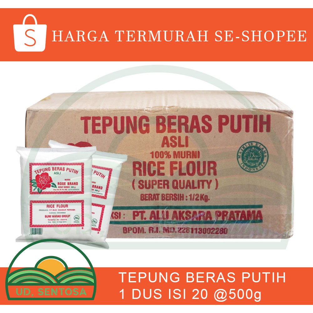 

Tepung Beras Rose Brand Karton Isi 20 @ 500g