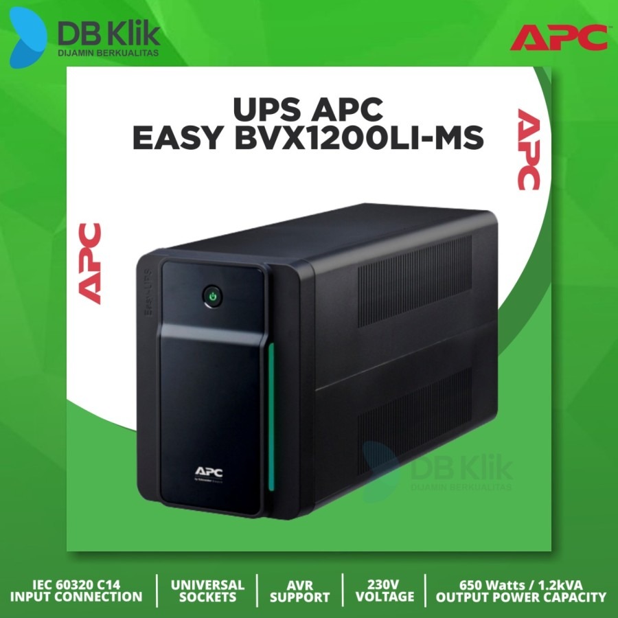 UPS APC Easy BVX1200LI-MS 1200VA 650W | BVX1200LI MS Universal Socket