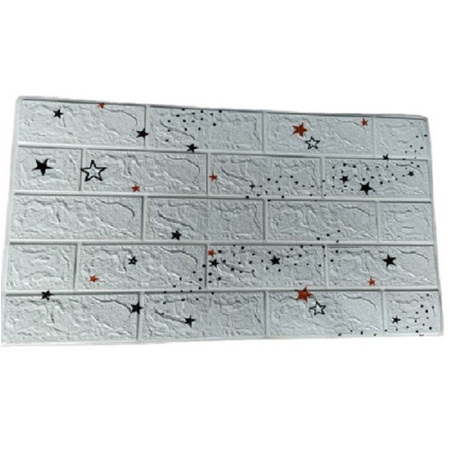 NG Wallpaper Dinding Foam 3D Kecil Motif Batu Bata / walpaper dinding Foam High Quality-BATA ANGKASA