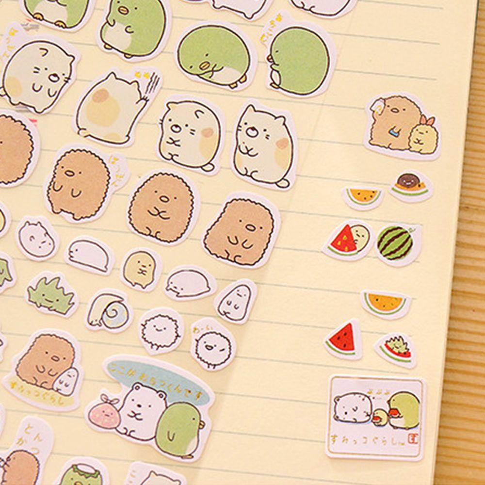 Agustinina Kawaii Stiker Kartun PVC Scrapbooking Daily Planner Perlengkapan Siswa Planner Stiker