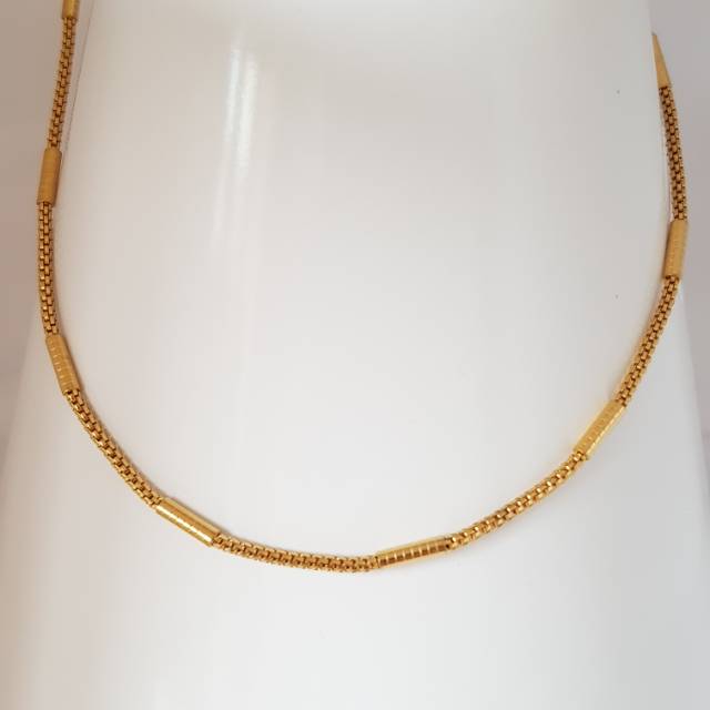 Kalung import titanium gold KTG3