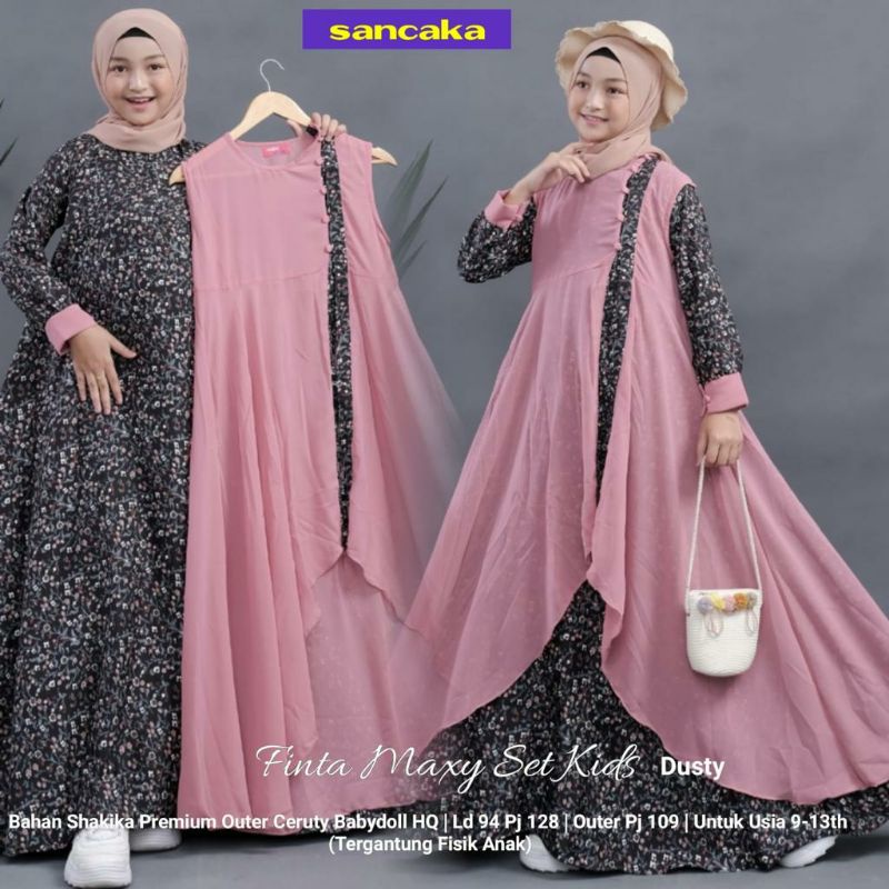 SL Finta Maxy Set Kids / GAMIS TERMURAH  , LABEL JASMINE-3