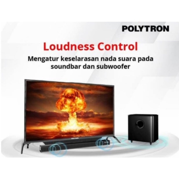 Polytron LED Digital TV 43&quot; Full HD FHD Soundbar Cinemax PLD 43BV1558