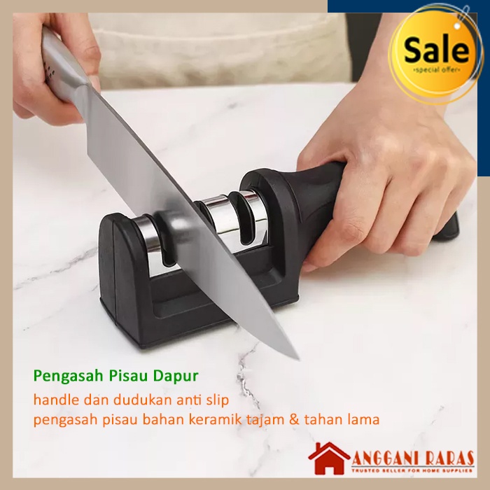 Asahan Pisau Stainless Asahan Pisau Otomatis Perlengkapan Dapur Rumah Tangga Knife Sharpener 3 Slot