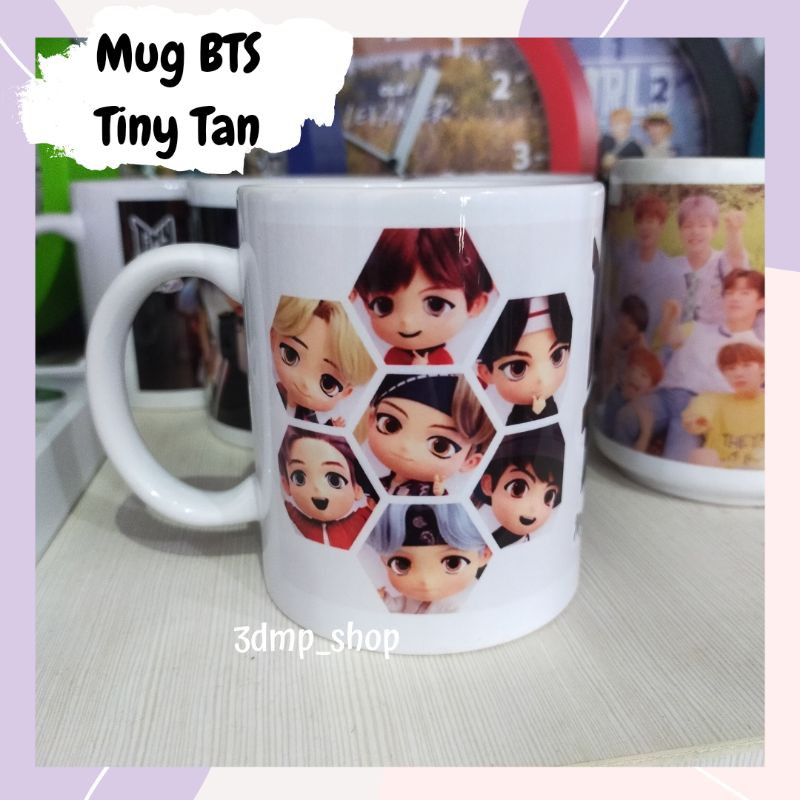 [TAMBAHKAN BUBLE WRAP] Mug BTS Tiny tan BT21