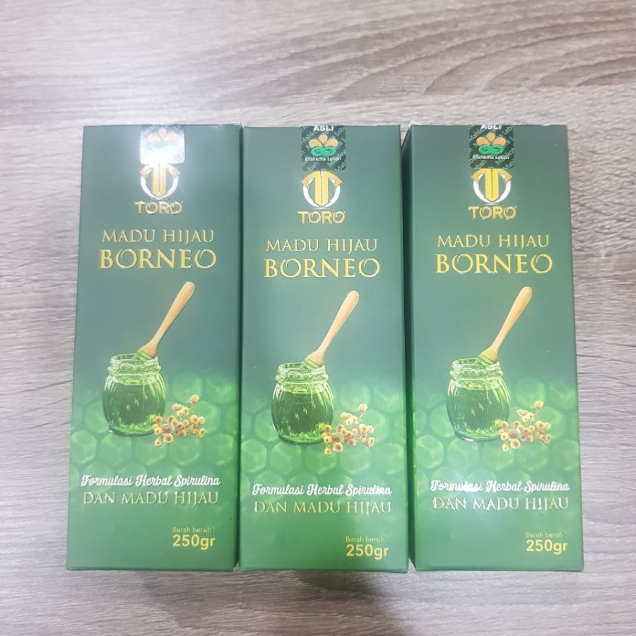 Madu Hijau Borneo Plus Herbal Spirulina TORO 250 Gram
