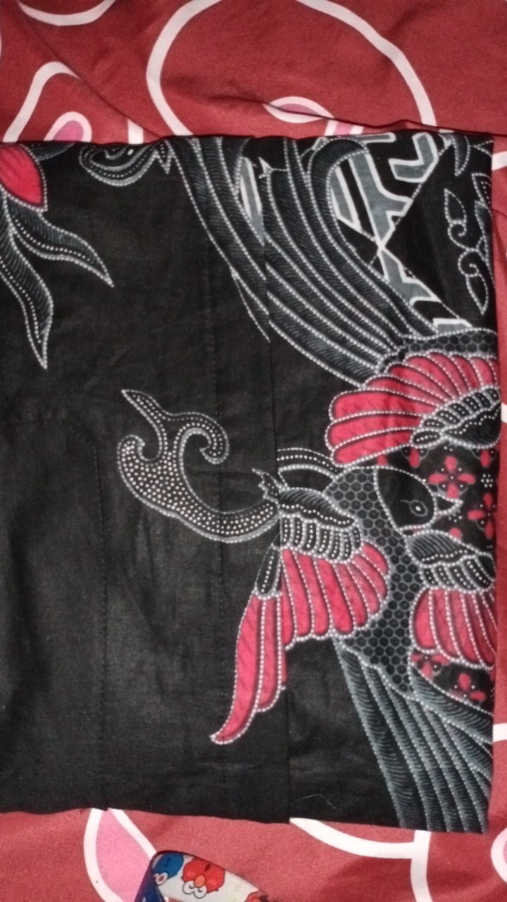 Batik Tunik Shibori Jumputan Terbaru All Size 106cm / Hrb026 Yelbor Navbor / Biru Putih / Original.