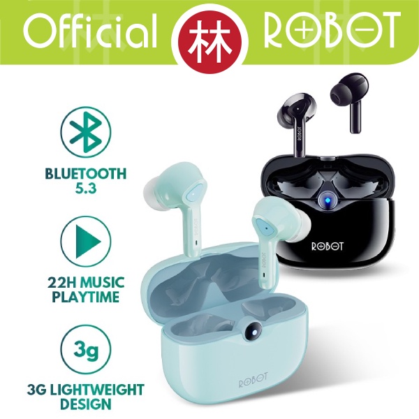 ROBOT T30 Headsets Bluetooth Airbuds Earphone True Wireless Earbuds