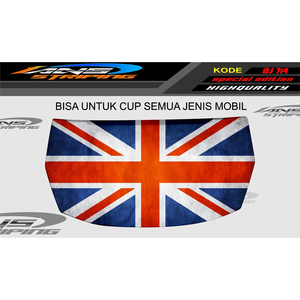 VARIASI STICKER KAP MOBIL BRIO, AGYA, JAZZ, AVANZA, INOVA / DECAL STIKER CUP KAP MOBIL / STIKER KAP MESIN