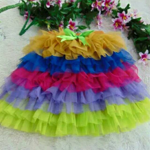 Rok tutu gotik pelangi D