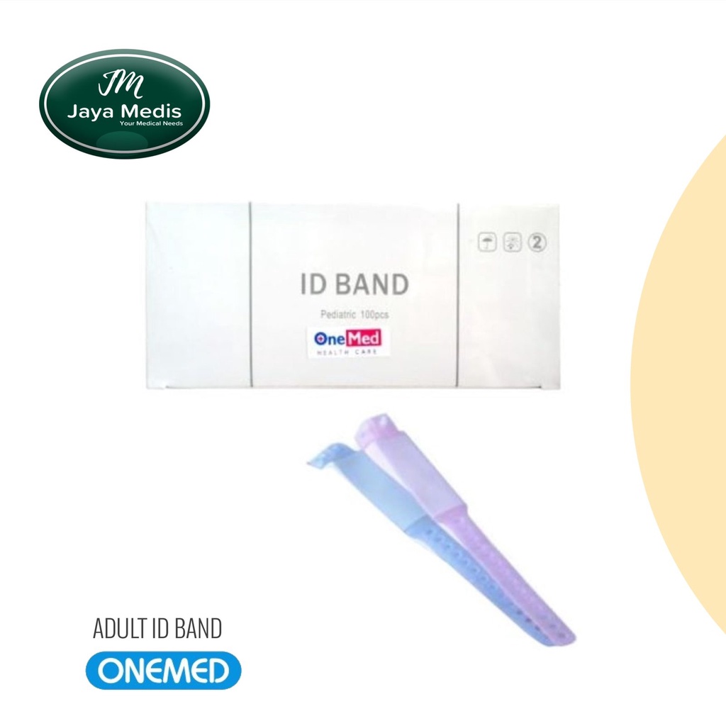 Gelang Identitas Pasien Dewasa - ID Band - Onemed - Biru isi 10