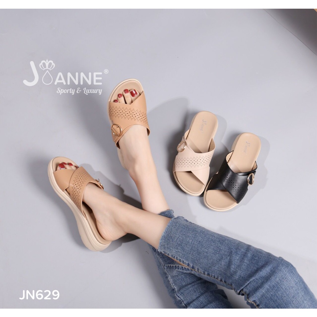 JOANNE Sandal Slipper Straps Shoes #JN629 ORIGINAL