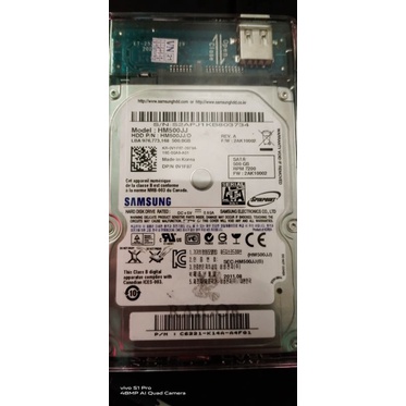 Hardisk HDD internal dan eksternal 500GB 2.5 inch (BEKAS)